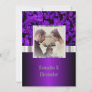 Search for purple gothic wedding invitations Vintage