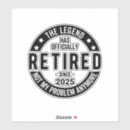 Search for pension stickers Retired