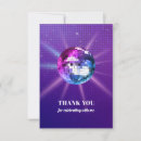 Search for disco ball thank you cards Dance party