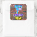 Search for 7th birthday stickers 7 years old