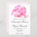 Search for watercolor floral wedding invitations Pink