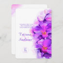 Search for bright floral wedding invitations Purple