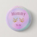 Search for baby shower butterfly badges Girl