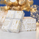 Search for christmas words wrapping paper White
