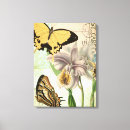 Search for purple butterfly canvas prints Yellow