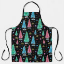 Search for colourful trees aprons Hand drawn