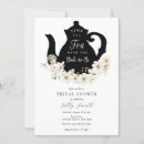 Search for black white bridal tea invitations Floral