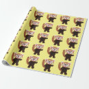 Search for red panda wrapping paper Cartoon