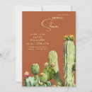 Search for cactus bridal shower invitations Watercolor