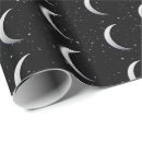 Search for crescent moons wrapping paper Night sky