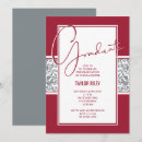 Search for damask graduation invitations High school