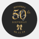 Search for black and gold 50th birthday stickers Fifty fiftieth