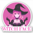 Search for witch face stickers Halloween