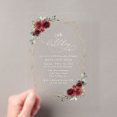 Search for red flowers invitations Greenery
