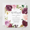 Search for blush and burgundy wedding invitations Floral