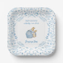 Search for blue and white rabbit plates Bunny
