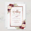 Search for rose gold and red wedding invitations Script