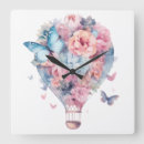 Search for hot air balloon clocks Pastel