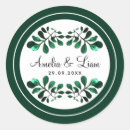 Search for modern foliage wedding stickers Leaves
