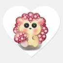 Search for mushroom kawaii stickers Red