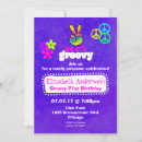 Search for flower peace sign invitations Psychedelic