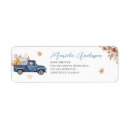 Search for trucks return address labels Baby shower