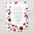 Search for burgundy and orange wedding invitations For her