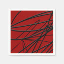Search for red and black napkins Modern