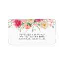 Search for gold flower return address labels Botanical greenery