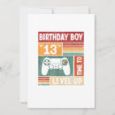 Search for 13th boys birthday invitations 13 years old