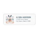 Search for bunny rabbit return address labels Whimsical
