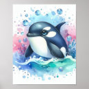 Search for watercolour whale posters Animals