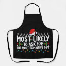 Search for expensive aprons Santa