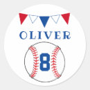 Search for baseball ball stickers Birthday party