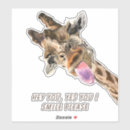 Search for tongue kissing stickers Giraffe