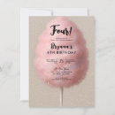 Search for cotton candy birthday invitations Pastel