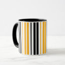 Search for yellow and white stripes mugs Black