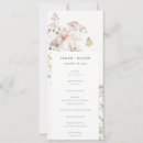 Search for wildflower wedding programs Modern elegant