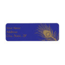 Search for peacocks return address labels Gold