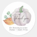 Search for pumpkin shower thank you stickers Fall
