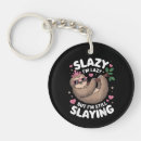 Search for sloths round key rings Kawaii sloth