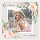 Search for quinceañera invitation stickers Floral