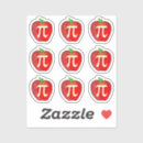 Search for geek pun stickers Pi symbol