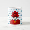 Search for red heart balloons mugs Valentine