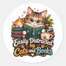 Search for cats and books stickers Bookworm