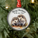 Search for hedgehog christmas tree decorations Animal