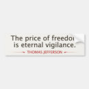 Search for thomas jefferson bumper stickers Freedom