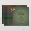 Search for hunting wedding invitations Tartan