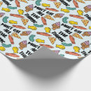 Search for food pattern wrapping paper Pizza