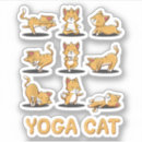 Search for zen cat stickers Yoga